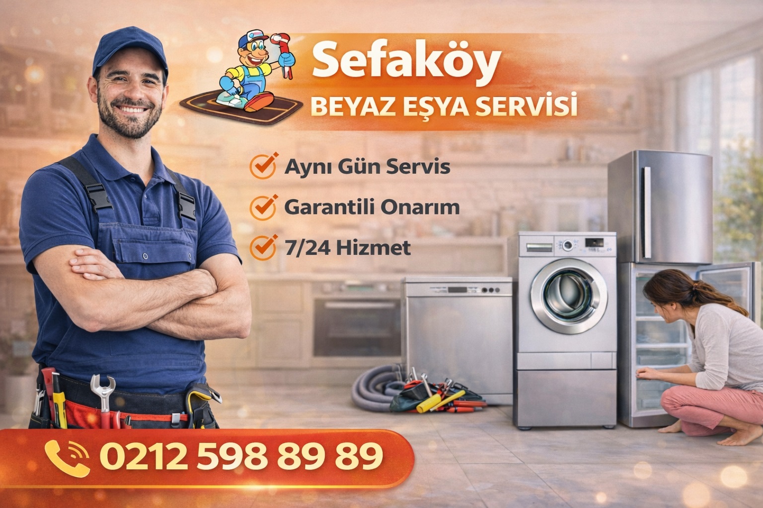 Sefaköy Beyaz Eşya Servisi